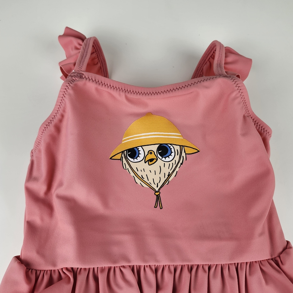 Mini Rodini Pink Ruffled One Piece Swimsuit - Picture 2 of 5